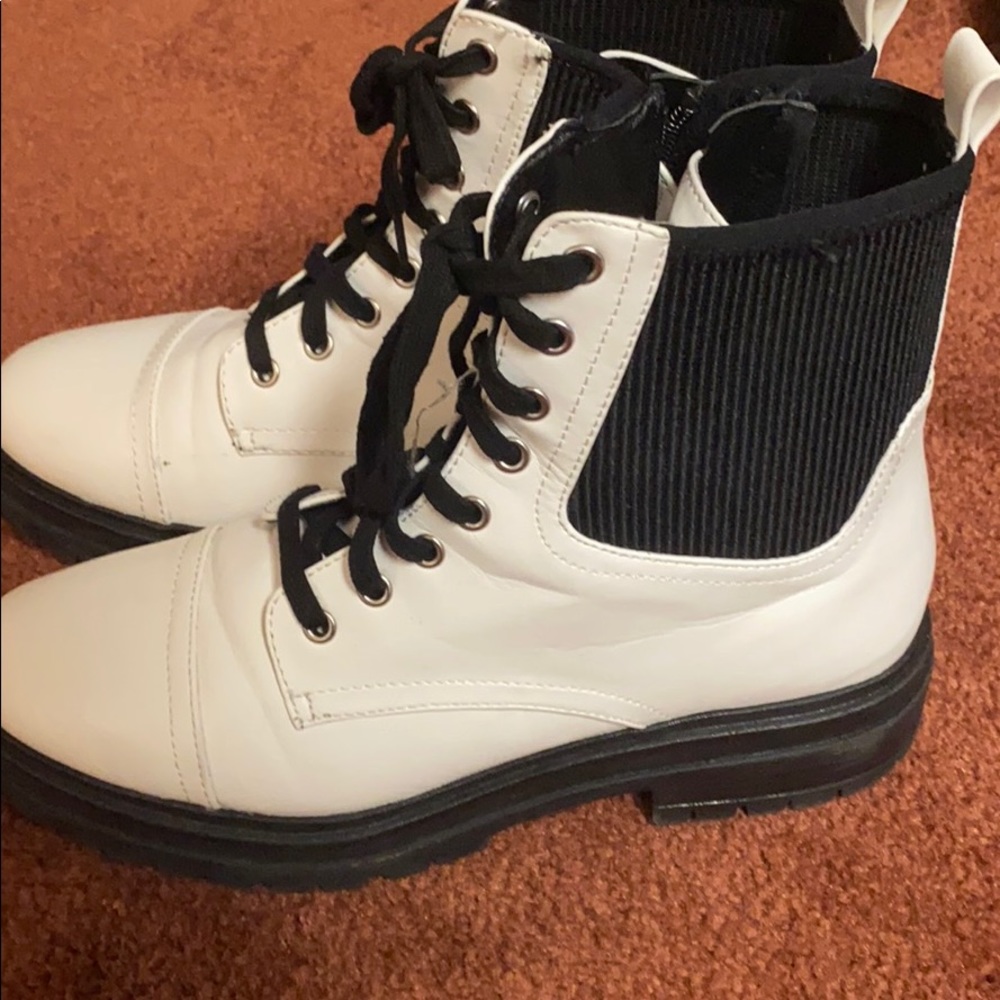 White off brand doc martens